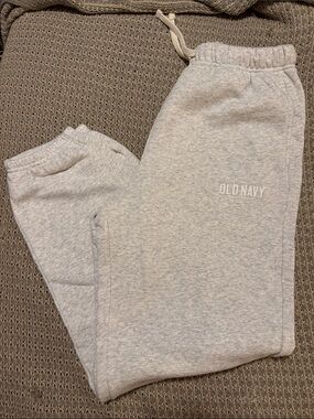 Old Navy Heather Light Gray Jogger Sweatpants